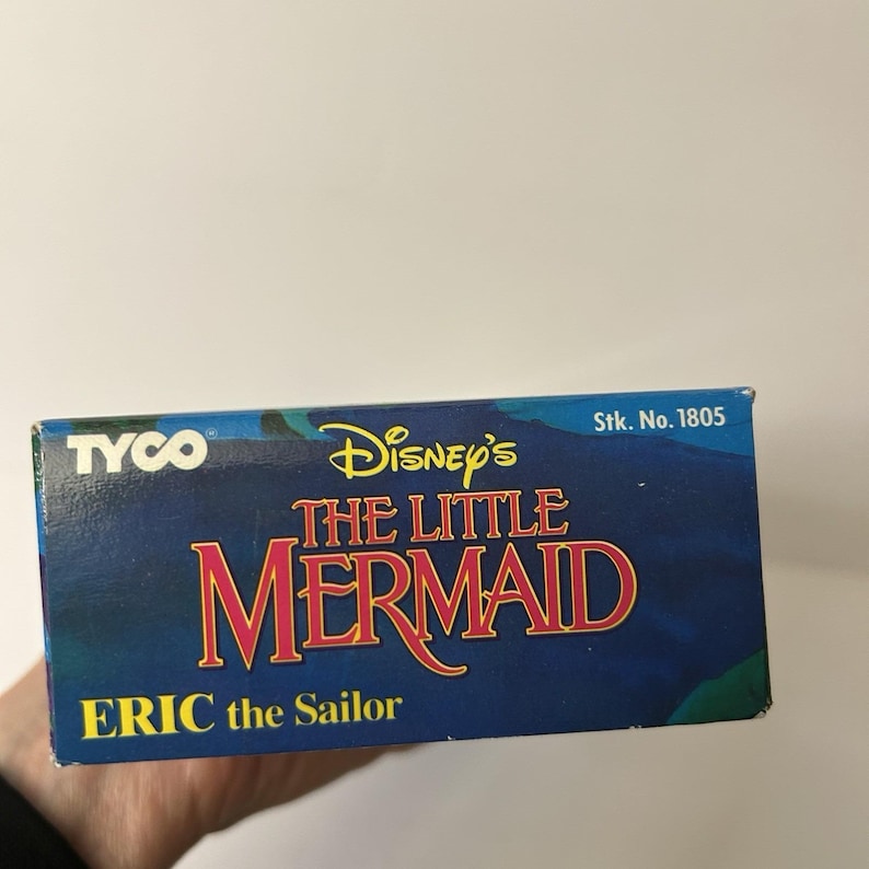 Little Mermaid Eric the Sailor Doll Vtg 1991 Tyco Disney New Sealed In Box image 11