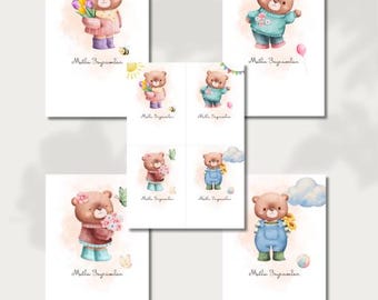 Kids Bayram Gift Card Teddy