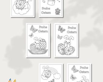 Children's Easter coloring pages