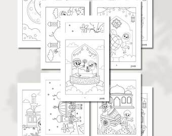 Ramadan Kid's Coloring Mandalas