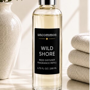 Lemon, Bergamot & Sea Salt Reed Diffuser Refill | Wild Shore | Coastal Home Fragrance | 6.75 oz
