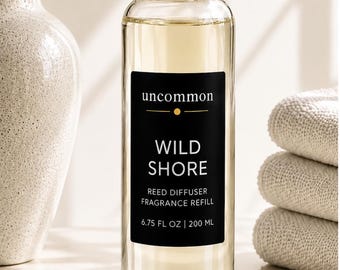 Recambio para difusor de varillas con limón, bergamota y sal marina / Wild Shore / Fragancia para el hogar con aroma costero / 198 g