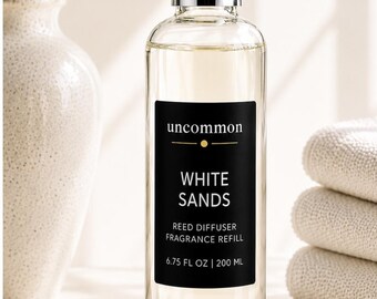 Tropical Citrus Reed Diffuser Refill | White Sands | 6.75 oz | Includes 5 Reeds | Coastal Decor
