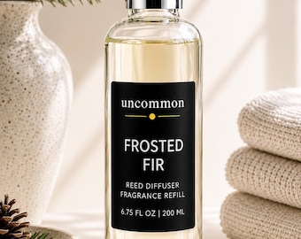 Pine, Balsam & Cedarwood Reed Diffuser Refill | Sandalwood Holiday Home Fragrance | 6.75 oz | Frasier Fir