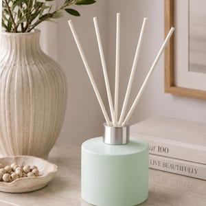 Sea Glass    Reed Diffuser Bottle | Sea Glass   Diffuser Vessel | Modern Home Fragrance | Refillable Glass Diffuser Container