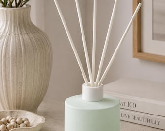 Sea Glass    Reed Diffuser Bottle | Sea Glass   Diffuser Vessel | Modern Home Fragrance | Refillable Glass Diffuser Container