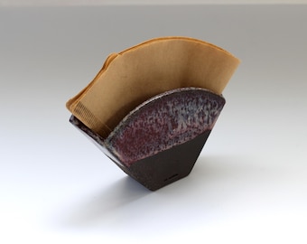 Handmade Ceramic Filter Coffee Paper Holder: V60 Organizer