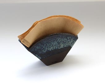 Handmade Ceramic Filter Coffee Paper Holder: V60 Organizer
