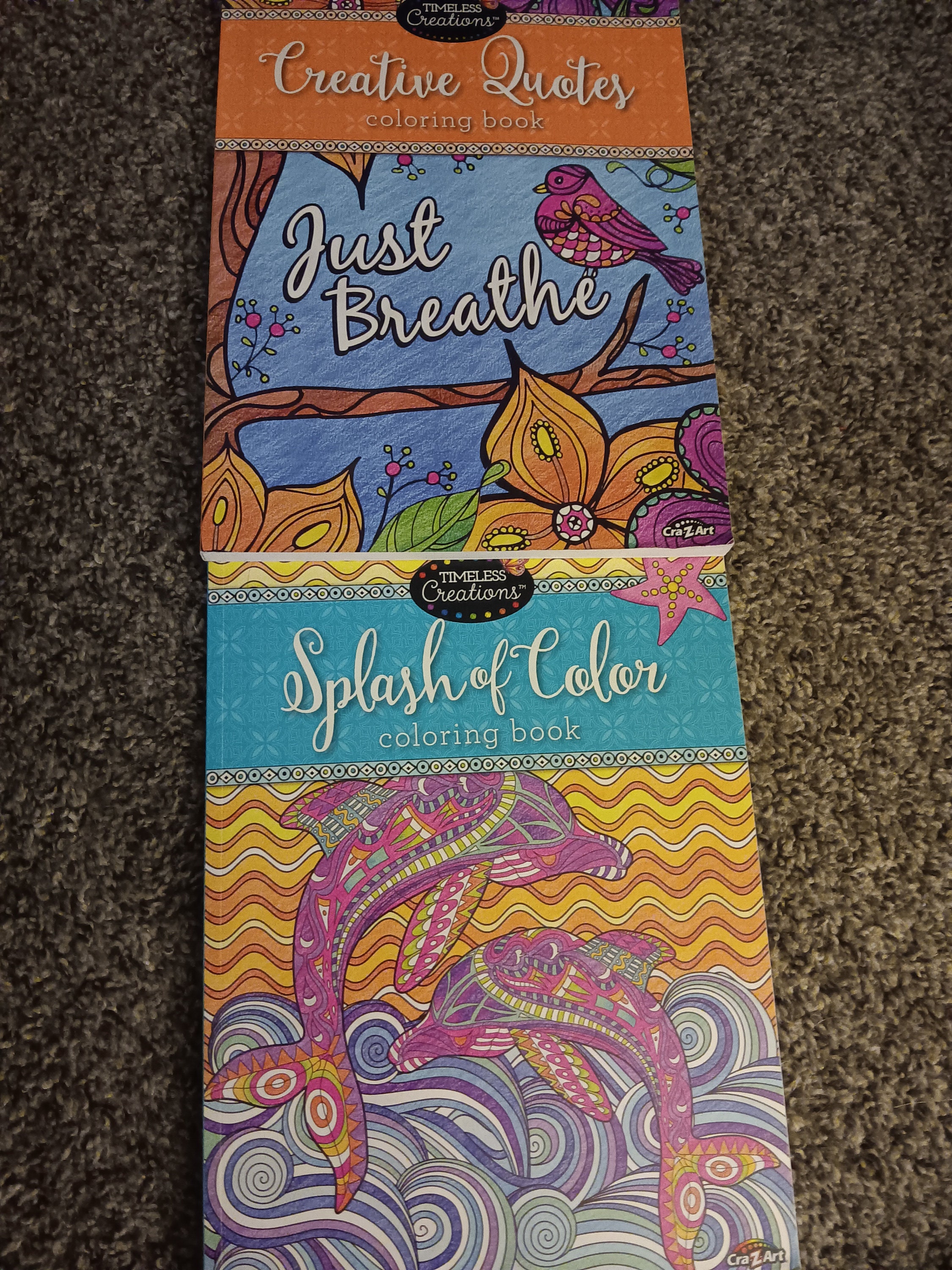 Timeless Creations Coloring Books, AC Moore $5 each on sale…