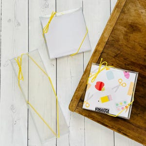 14" YELLOW Elastic Stretch Loops - Set of 50