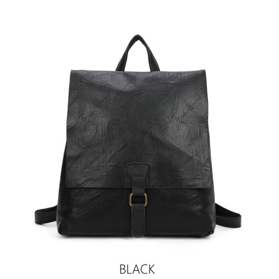 Convertible Faux Leather Backpack: Magnetic Closure, Travel  display picture 3