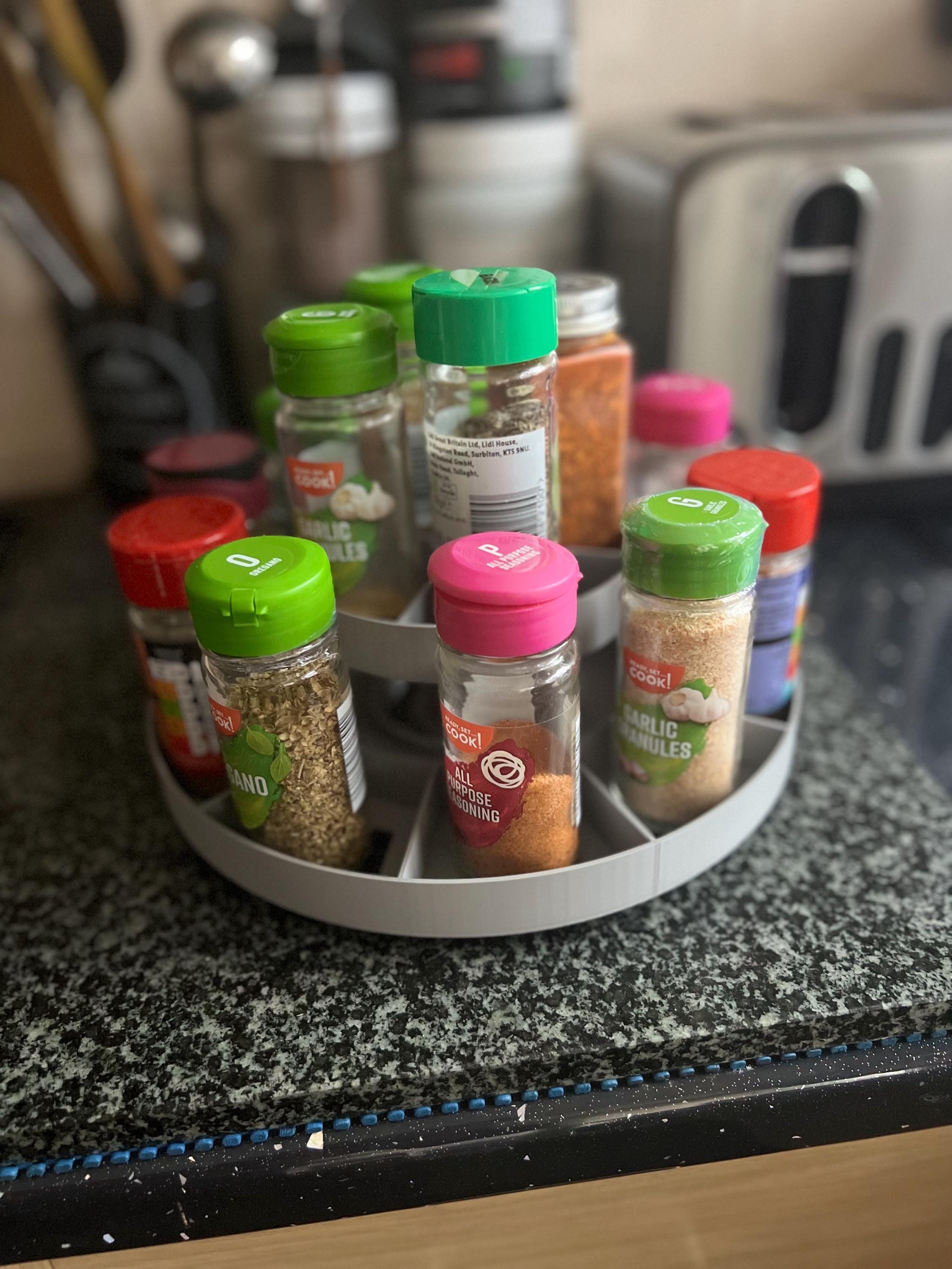 Spin Spice Rack Two-tier Spinning Spice Rack - Easy Access Space Saving - Etsy