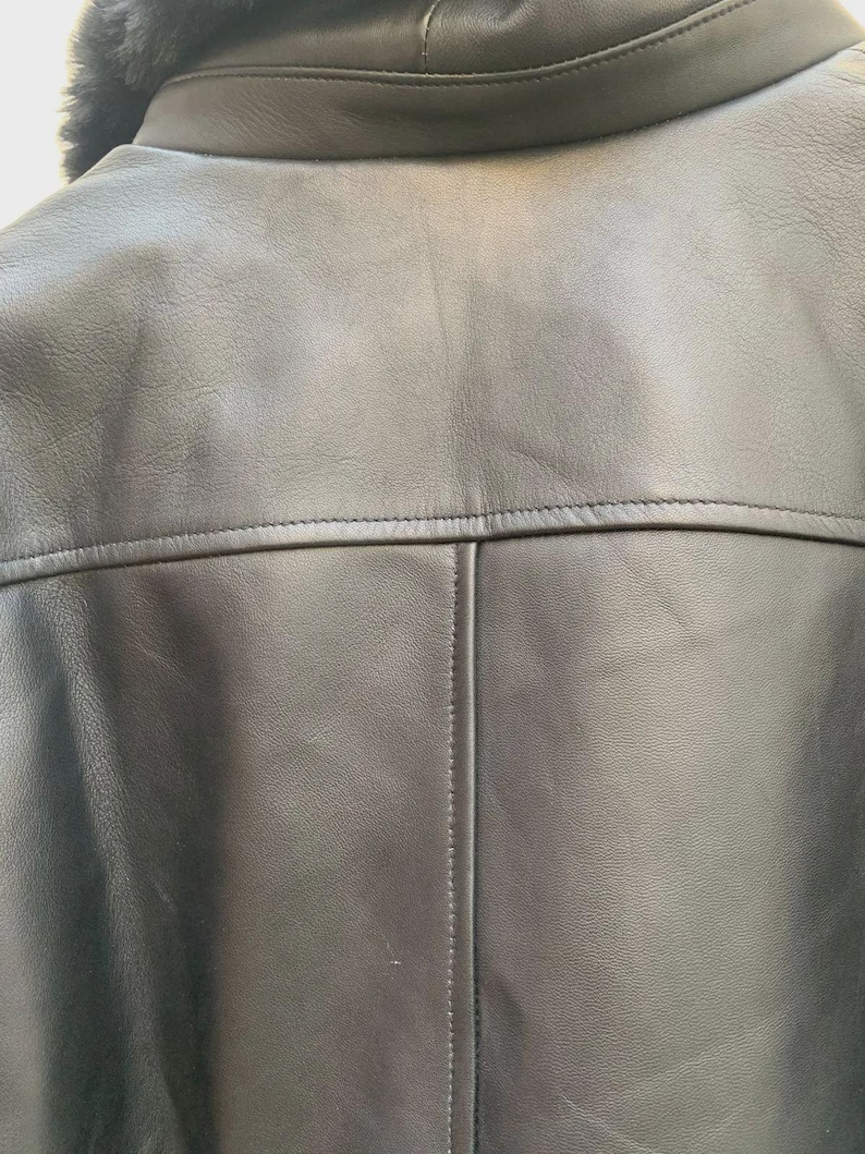 Leon S Kennedy RE9 Jacket | Leon Requiem Black Leather Jacket | Resident's Evil Inspired Cosplay Costume image 9