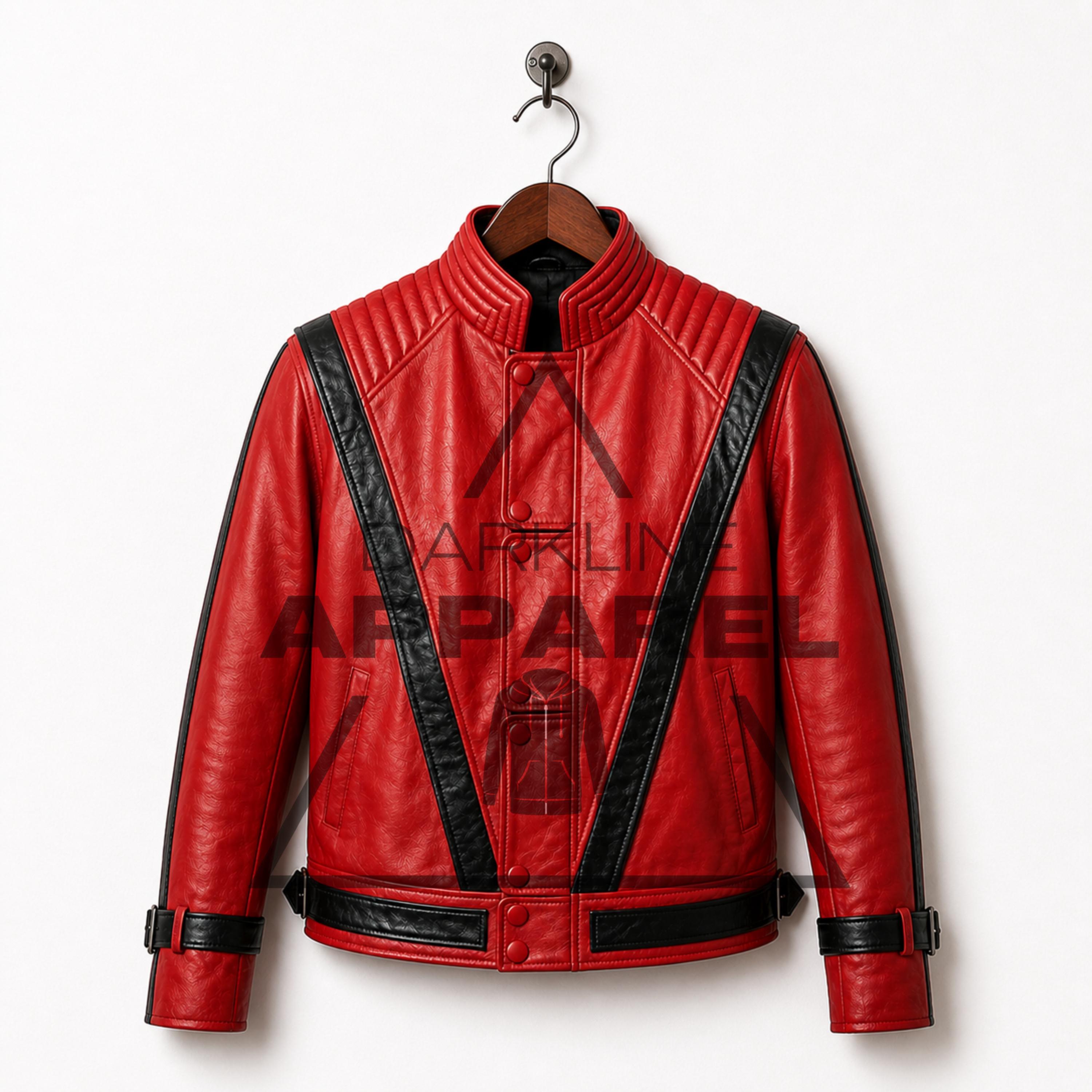 Red Vintage Leather Jacket - Etsy
