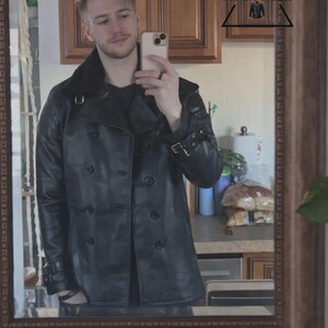 Leon S Kennedy RE9 Jacket | Leon Requiem Black Leather Jacket | Resident's Evil Inspired Cosplay Costume image 5