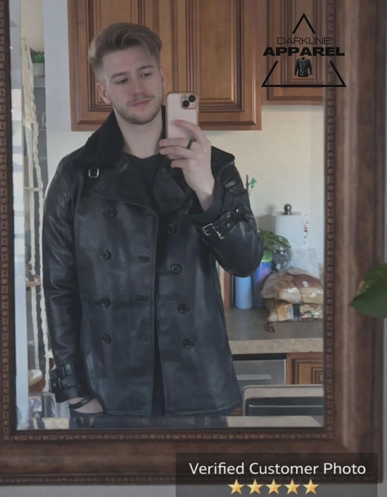 Leon S Kennedy RE9 Jacket | Leon Requiem Black Leather Jacket | Resident's Evil Inspired Cosplay Costume image 5