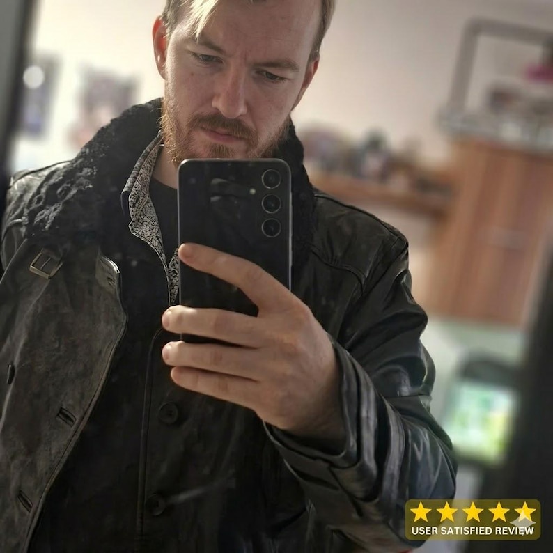 Leon S Kennedy RE9 Jacket | Leon Requiem Black Leather Jacket | Resident's Evil Inspired Cosplay Costume image 6