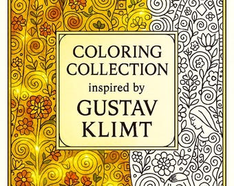 Libro para colorear de Gustav Klimt: 25 diseños Art Nouveau (patrón en PDF)