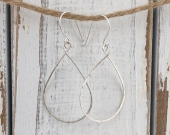 Sterling Silver Teardrop Earrings