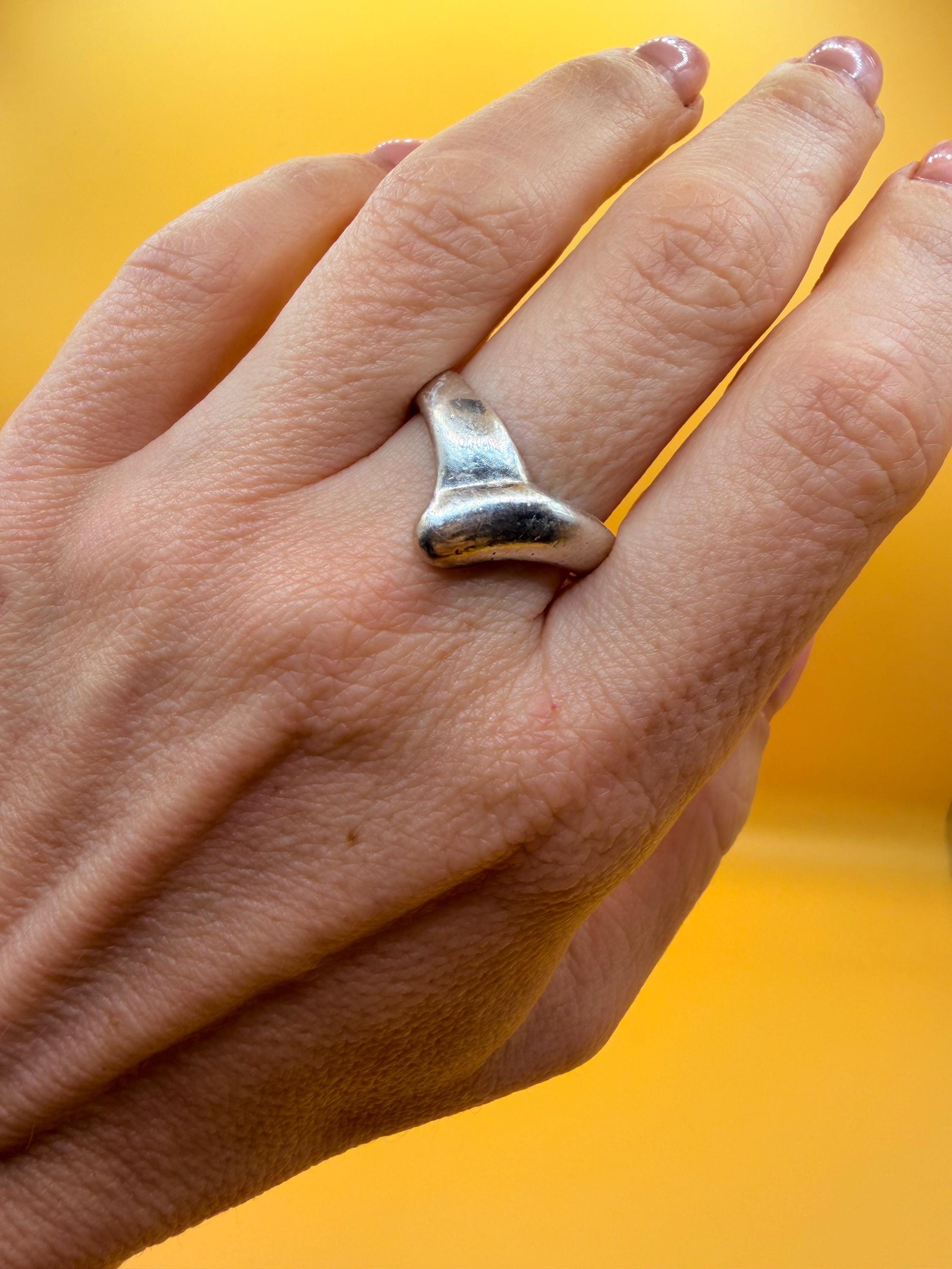 Vintage sterling silver ring Uk size S#140 image 6