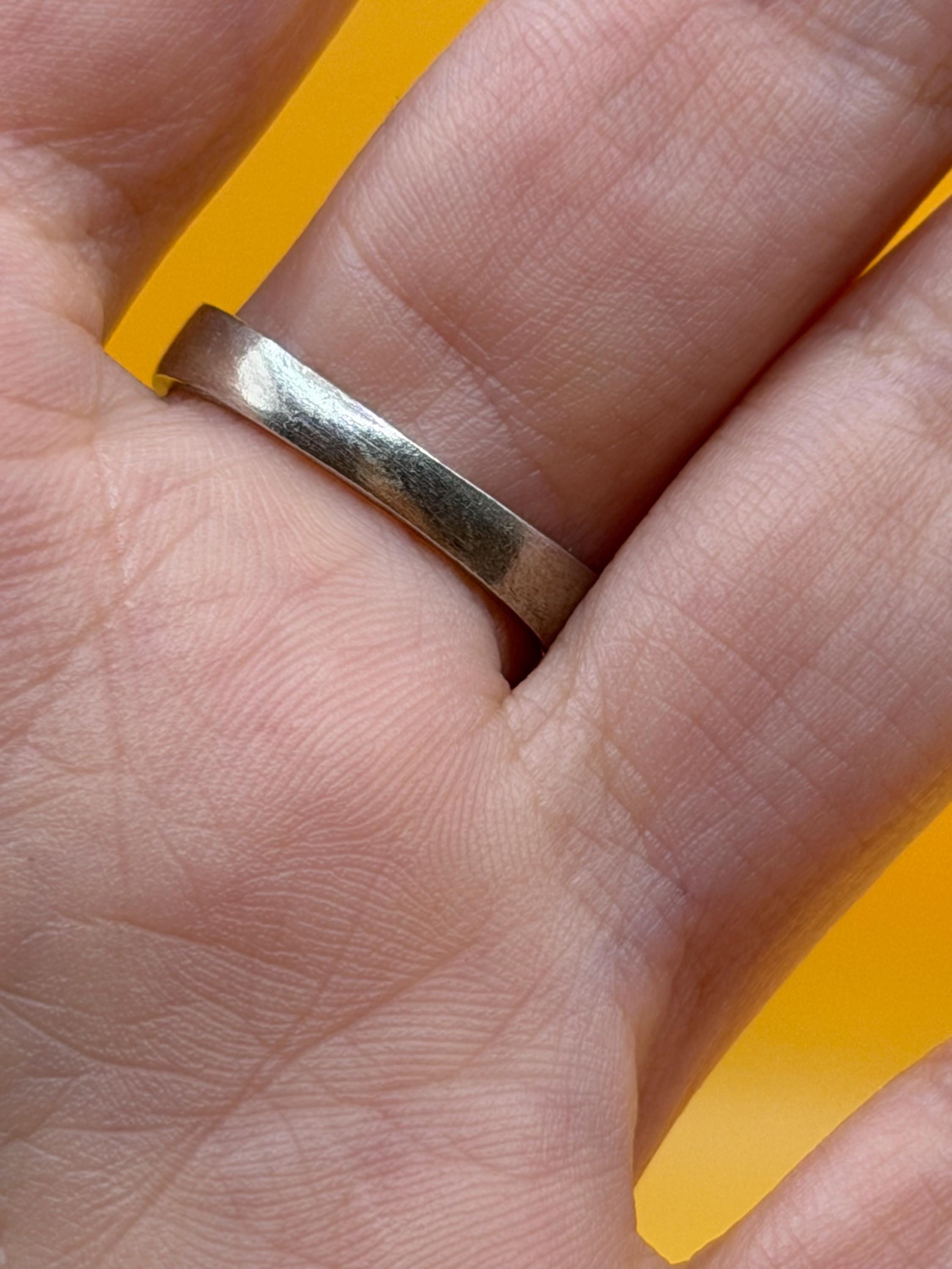 Floral Sterling silver ring Uk size P image 8