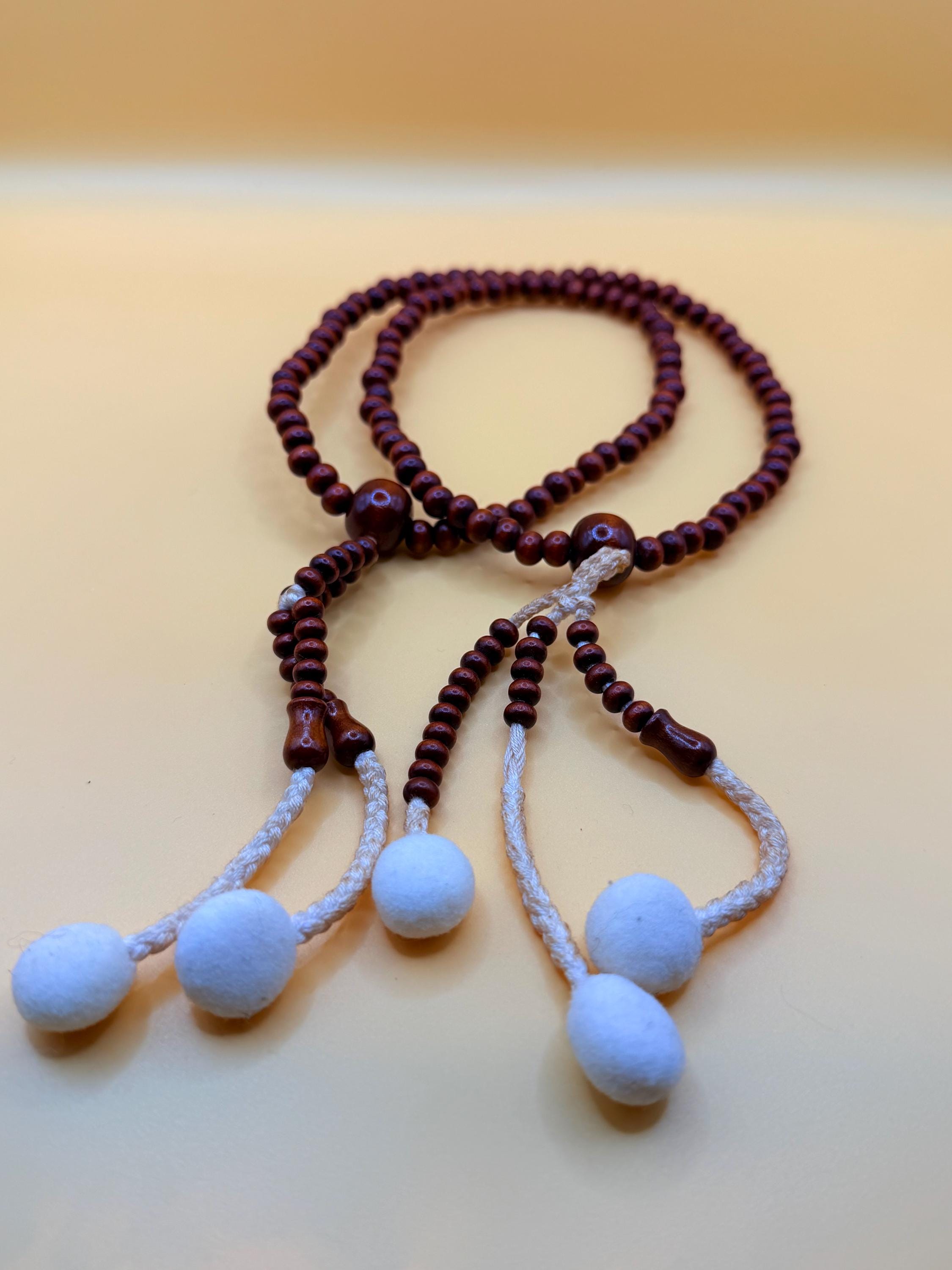Japanese Bhuddist Wooden Prayer Beads rosary image 4