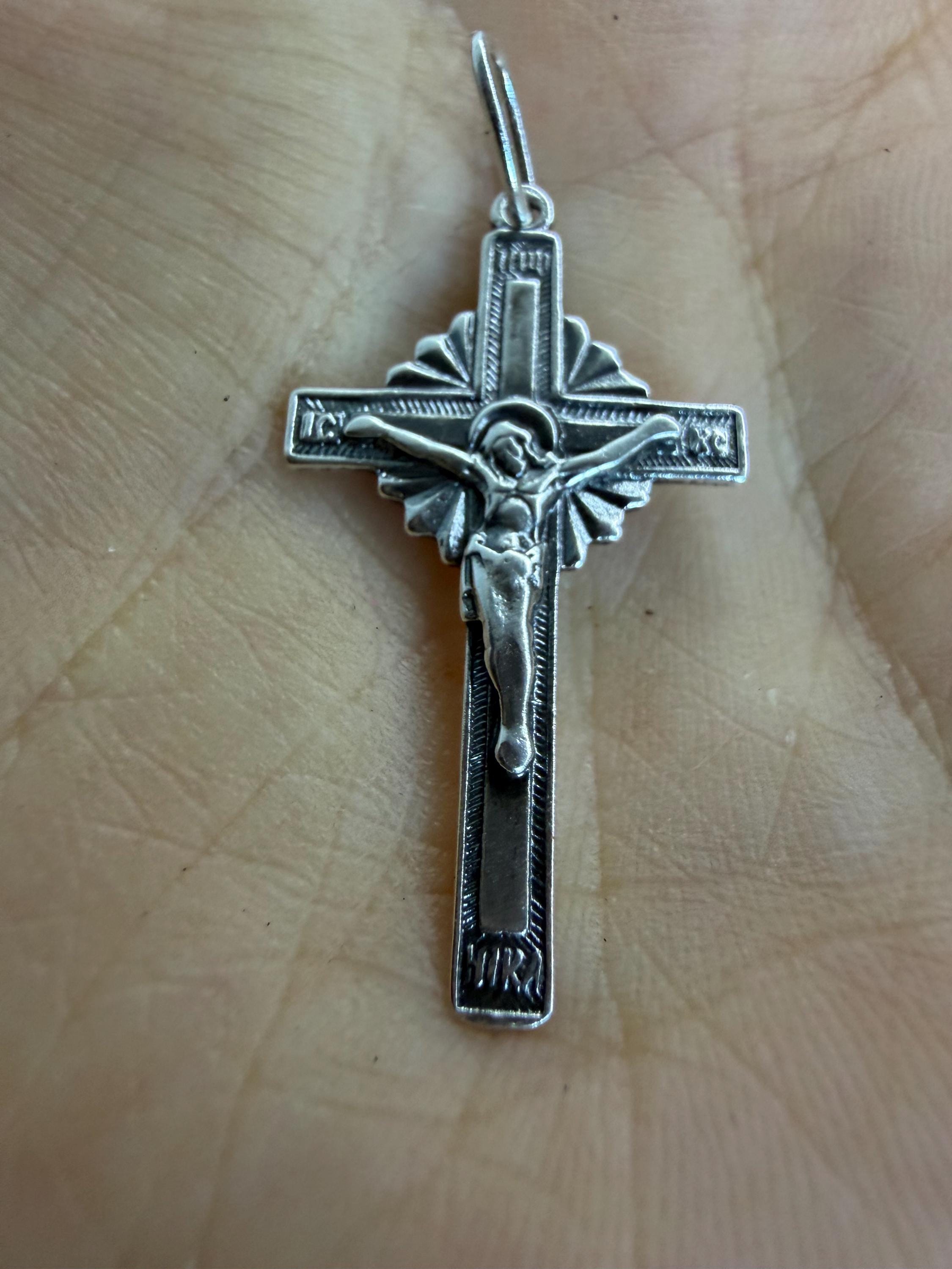 Vintage Orthodox sterling silver cross ussr 90s