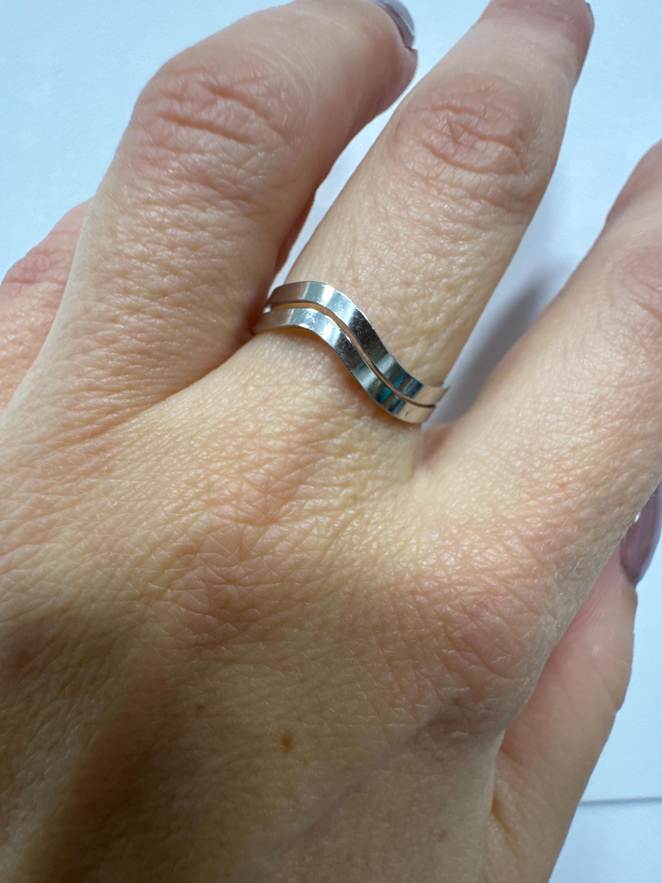 Sparkling fashion Sterling silver ring adjustable size N#24 image 2