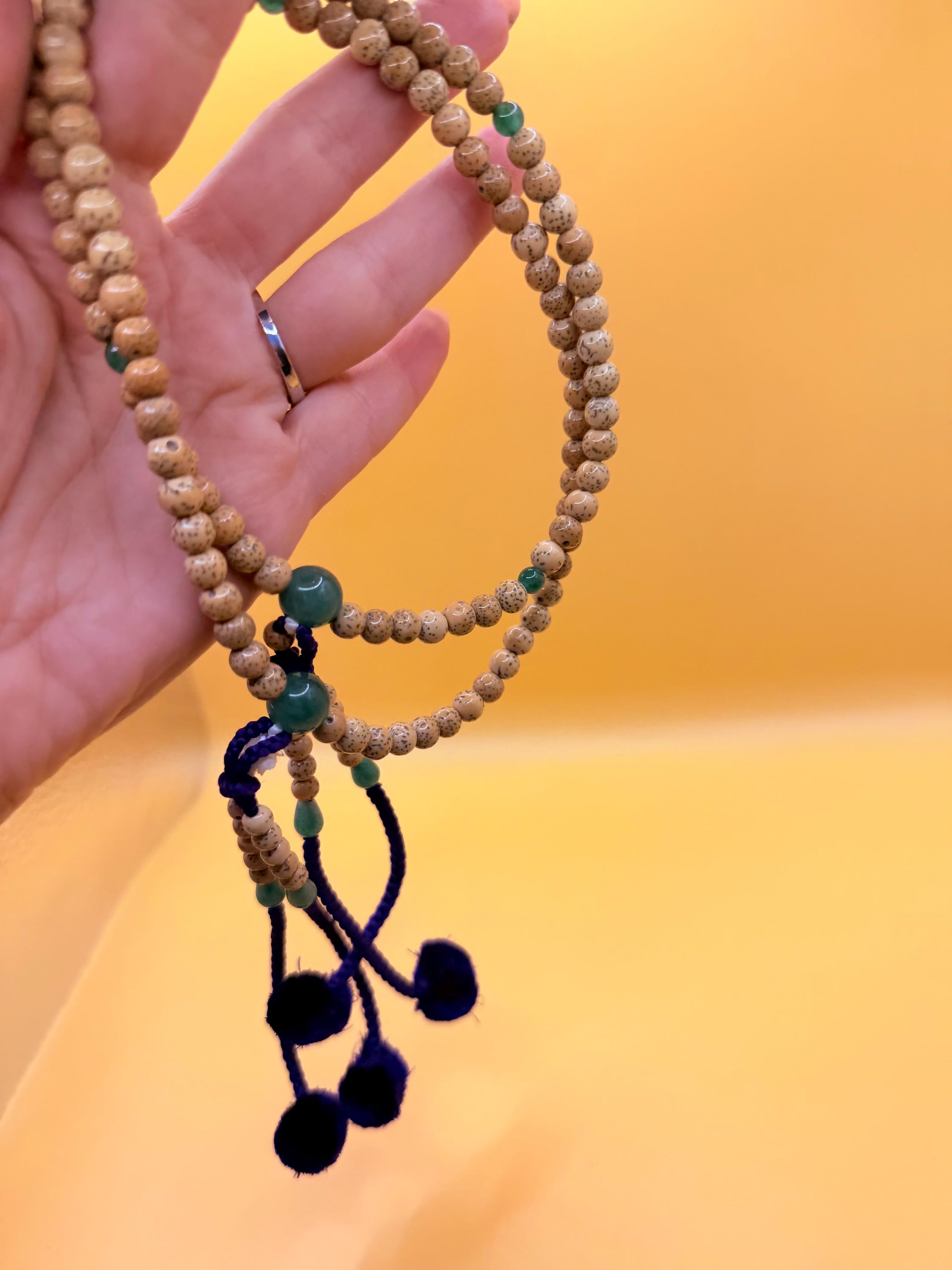 Star & Moon Bodhi Seed Bracelet -natural Aventurine New image 7