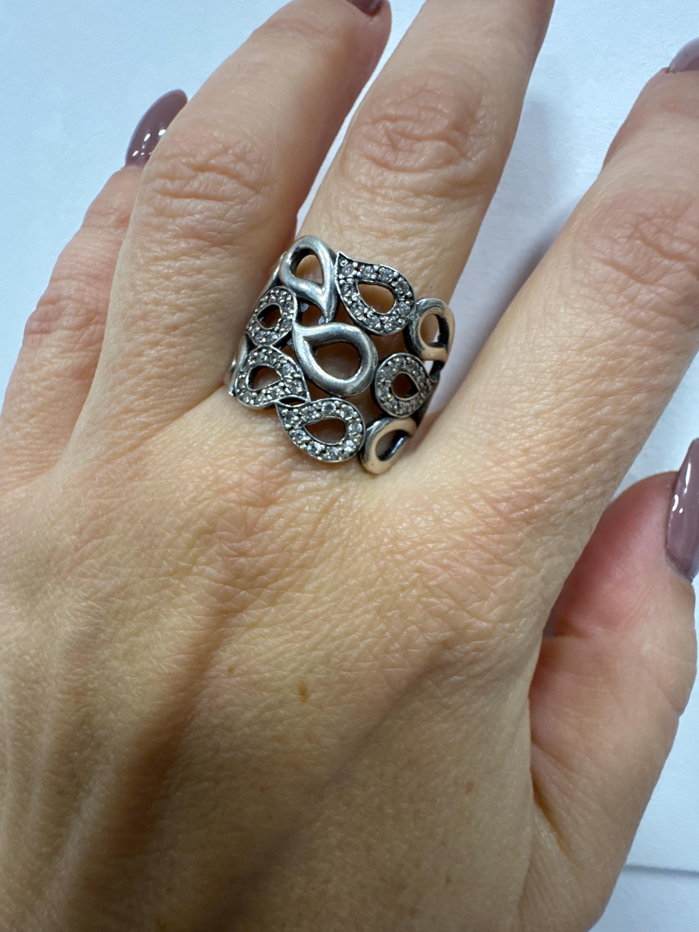 Sterling Silver Ring, UK Size S1/2 image 6