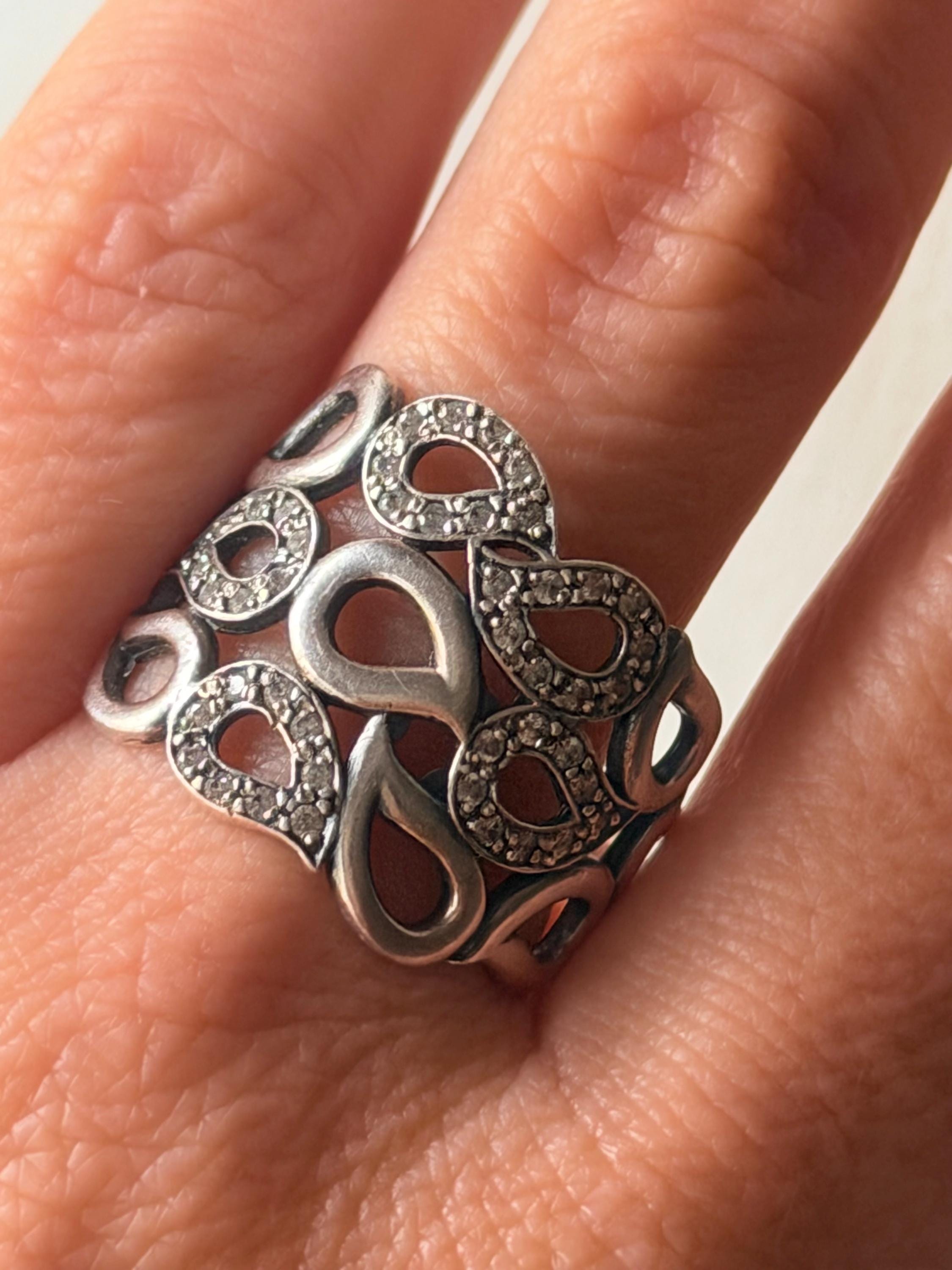 Sterling Silver Ring, UK Size S1/2 image 3