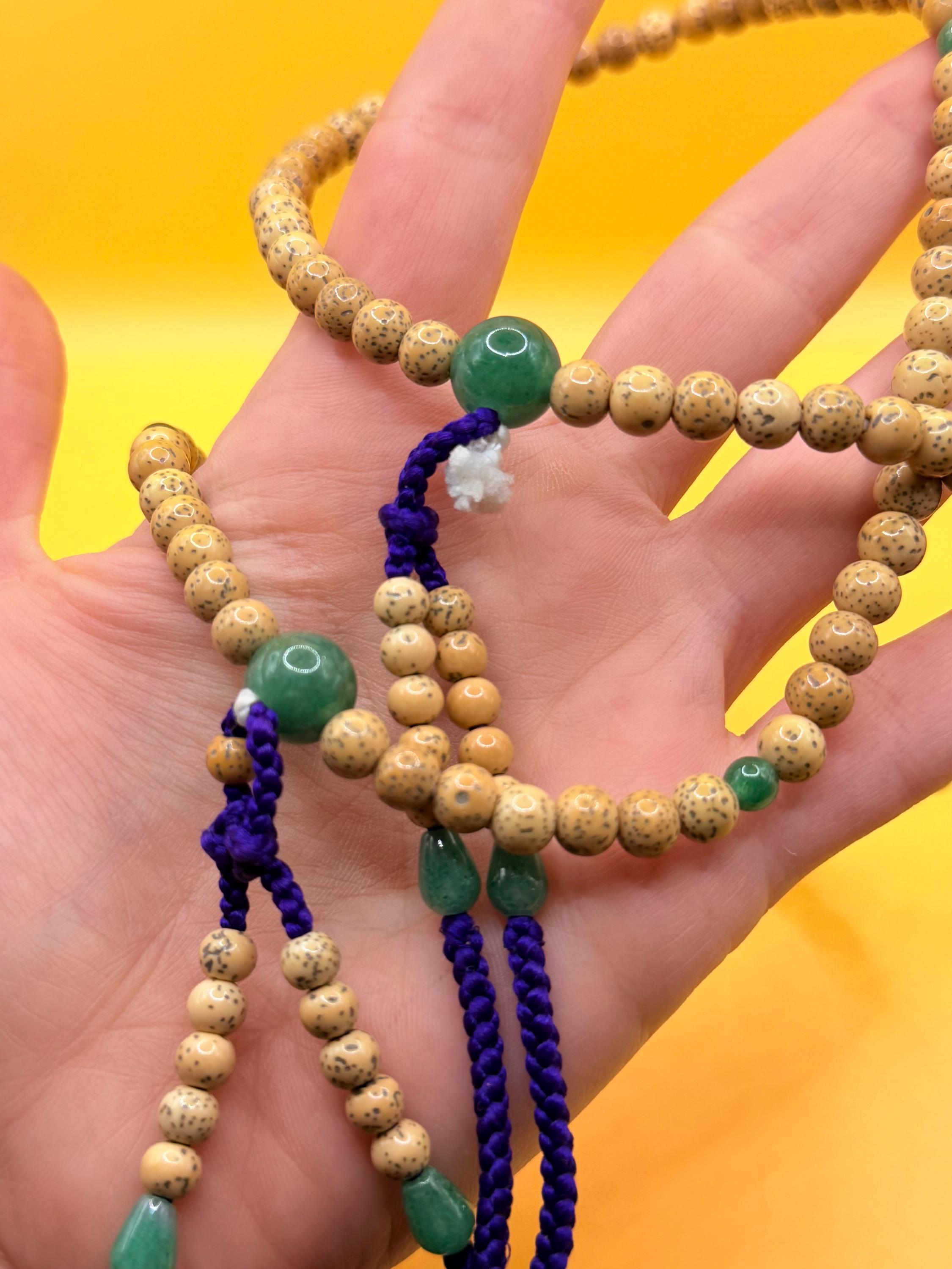 Star & Moon Bodhi Seed Bracelet -natural Aventurine New image 2
