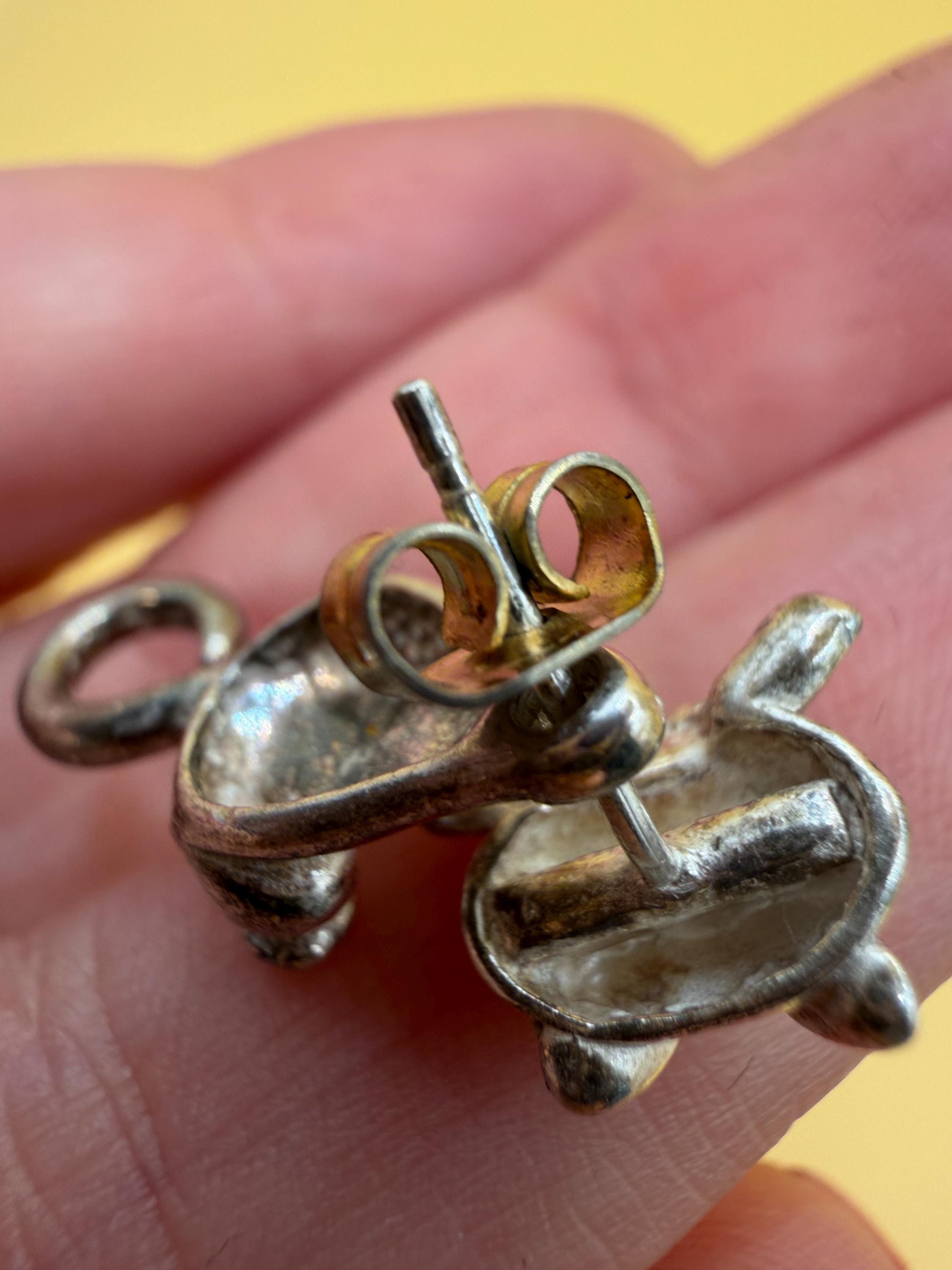 Sterling Silver Cat Clinging Earrings – Pet Lover Jewelry image 3