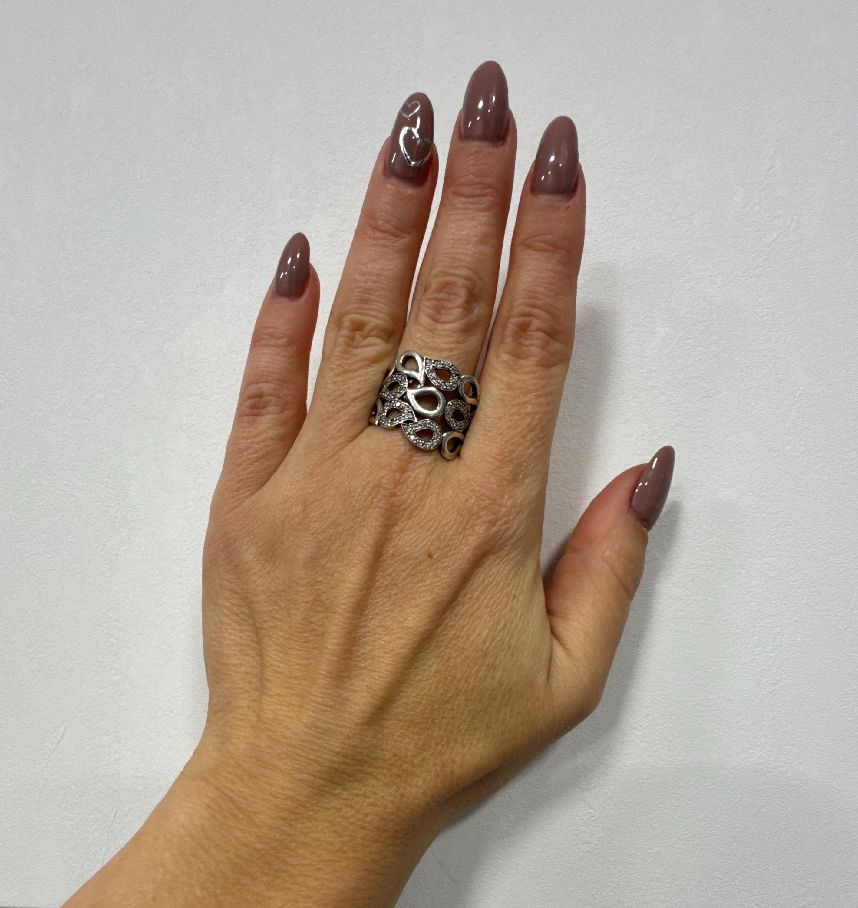 Sterling Silver Ring, UK Size S1/2 image 2