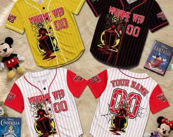 Personalized Madame Web Baseball Jersey, Custom Name Spider Psychic Hero Shirt, Marvel Inspired Fan Gift, Superhero Jersey