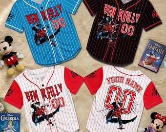 Personalized Ben Reilly Baseball Jersey, Custom Name Clone Spider Hero Shirt, Marvel Inspired Fan Gift, Superhero Jersey