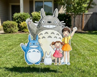 Totoro Cutouts, Party Decor, Birthday Decorations, Character Standees, Photo Props