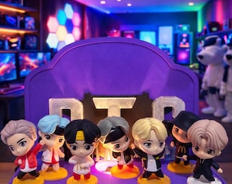 TinyTAN Display Stand-BTS Konzertkonzept mit Licht Lampe ( Keine Figuren enthalten )