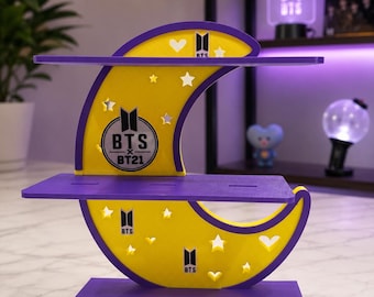 マクドナルドのハッピーミールBT21ハッピーミールトイをモチーフにした3Dプリント製シェルフ型ギフトコレクション（おもちゃは含まれません）予約販売中