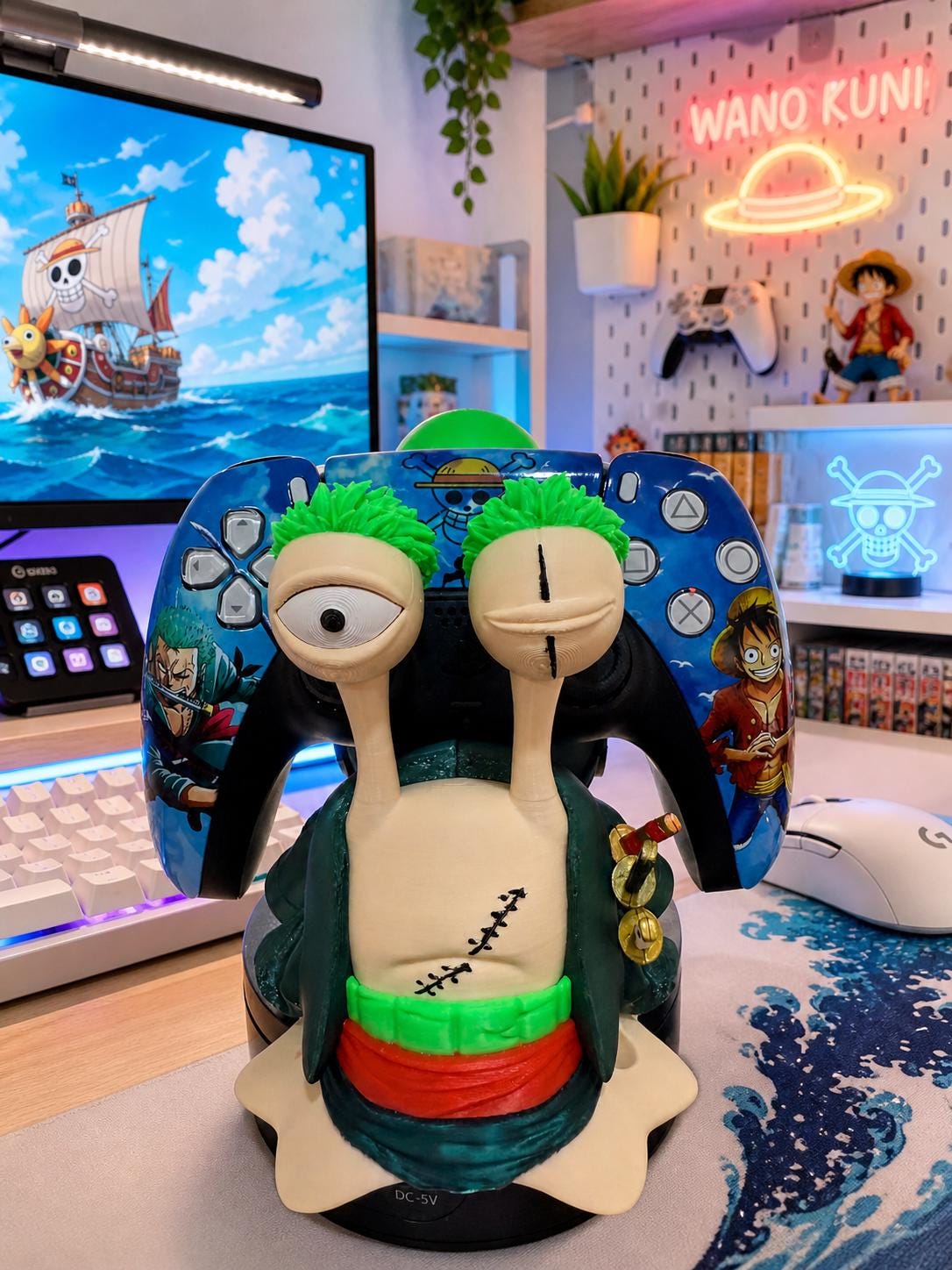 Zoro Mushi Denden Controller Holder-one Piece Gift,joystick Holder