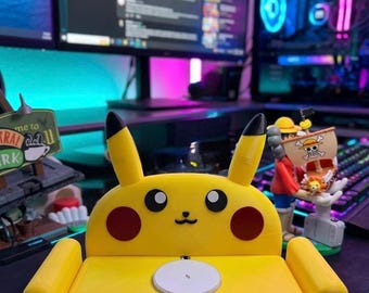 Pikachu Wireless Charging Dock(Charger Included)- Fit With Any Phone Have Wireless Charging-Pikachu Sofa Inpires Idea From Pokopia Game
