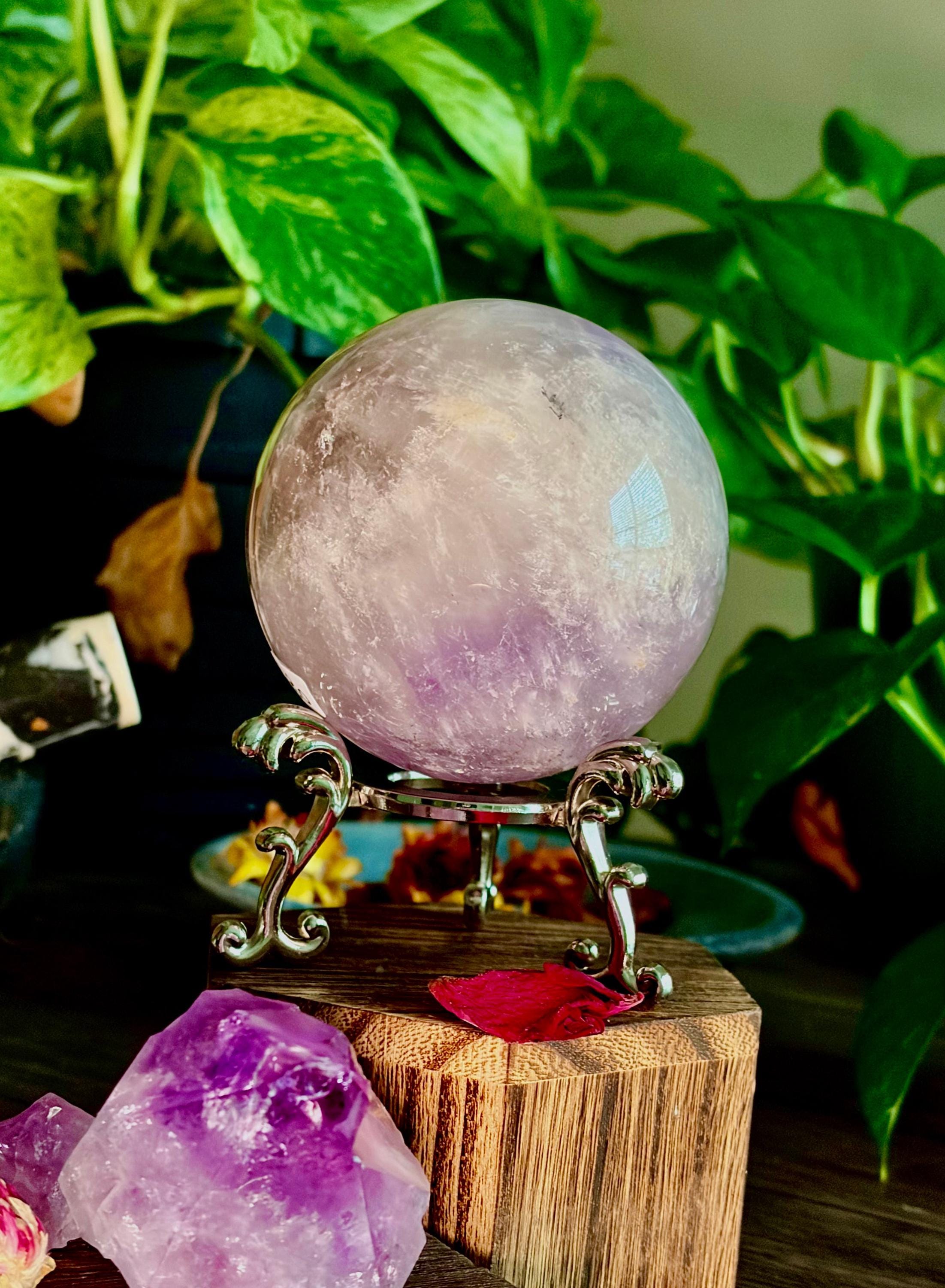 Amethyst Spheres (Dream or Brazilian) for Grounding, Protection, & Intuition image 7
