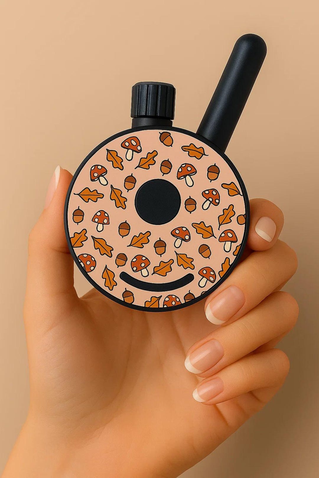 E-collar Remote Sticker Wrap: Leaves, Acorns & Mushrooms Design for Dog ...