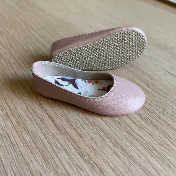 Manoletinas Basicas moradas para Minifee en caja de zapatos, Zapatos de BJD por Summomo 1/4 MSD