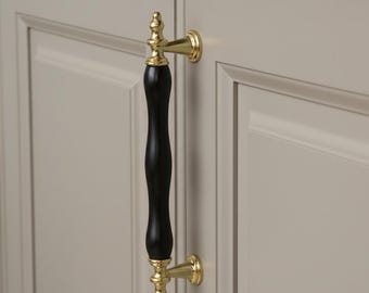 Ceramiczny uchwyt do szuflady w stylu boho chic 64-96-128 mm | Ręcznie wykonany uchwyt z porcelany | Eklektyczne akcesoria kuchenne i do komód