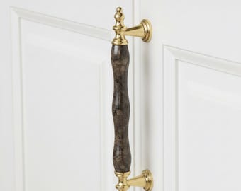 Nowoczesny, minimalistyczny ceramiczny uchwyt do szafki 64-96-128 mm | Matowa porcelanowa gałka do szuflady | Nowoczesne okucia meblowe