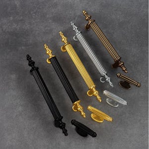 Rustieke luxe kastgrepen – moderne landelijke ladegrepen, zwart, goud, chroom, antiek messing, keukenkast meubelknoppen