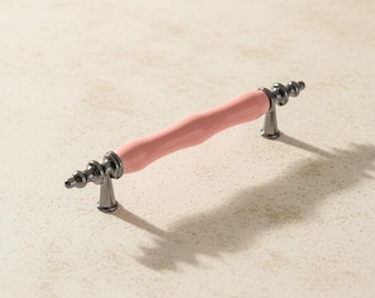 Nowoczesne ceramiczne uchwyty do szuflad, eleganckie, ręcznie robione gałki do szafek kuchennych, rustykalne, minimalistyczne uchwyty w kolorze złota i czerni (64 mm, 96 mm, 128 mm)