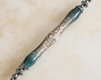 Ręcznie robione ceramiczne uchwyty, luksusowe czarne i złote gałki do szafek kuchennych (64 mm, 96 mm, 128 mm)