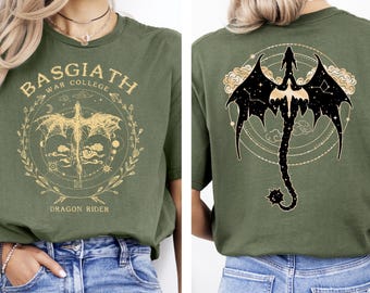Basgiath War College Dragon Rider T-shirt, Fantasy Bookish Shirt